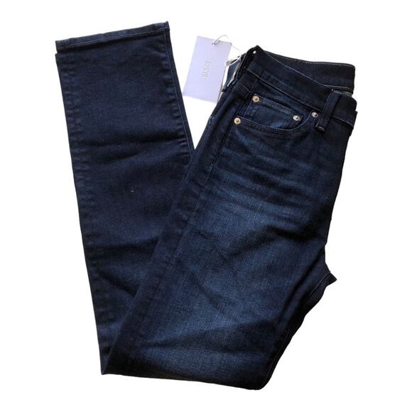 Edwin NWT Elin Relaxed Straight Leg Mid Rise Jeans Dark Indigo Legend Size 24 - Picture 5 of 16